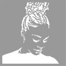 Schablone Pronty Mask stencil 15 x 15 cm Silhouette Mädchen